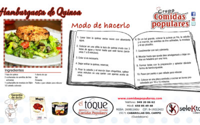 Receta de Catering: Hamburguesa de Quinoa